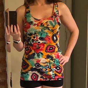 Floral Tank Top - Colorful/Flirty/Stretch